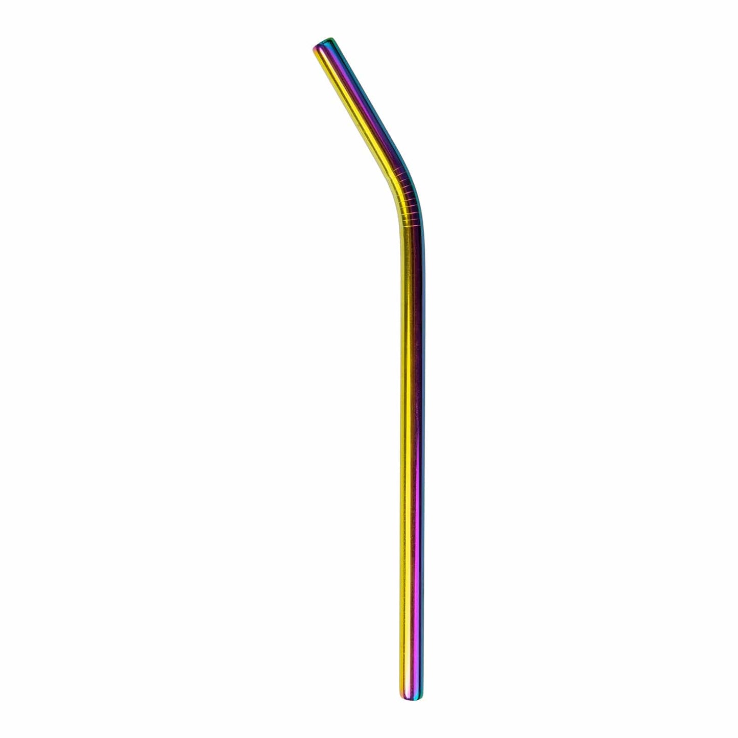 Stainless steel drinking straw in straight, bent, or boba style, featuring a sleek, reusable design for eco-friendly beverages.