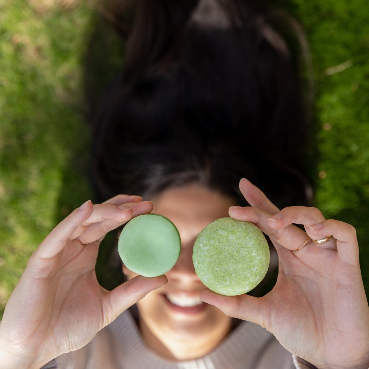 ZeroWasteStore.com shampoo bar with castor oil, natural hair care product in a eco-friendly package.