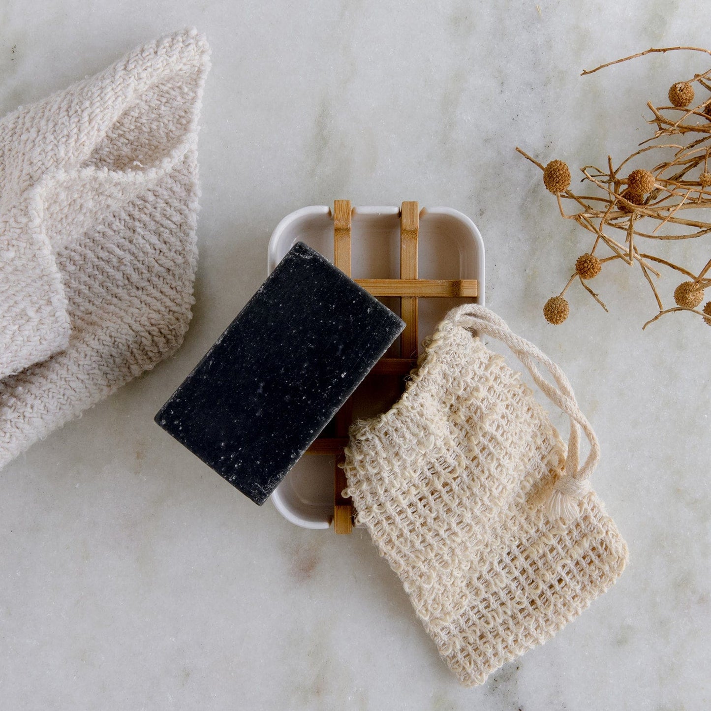 Mini soap bar kit from ZeroWasteStore.com featuring coconut milk soap bars in eco-friendly packaging.
