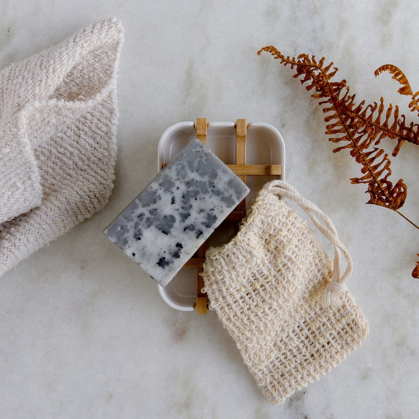 Mini soap bar kit from ZeroWasteStore.com featuring coconut milk soap bars with natural, eco-friendly packaging.