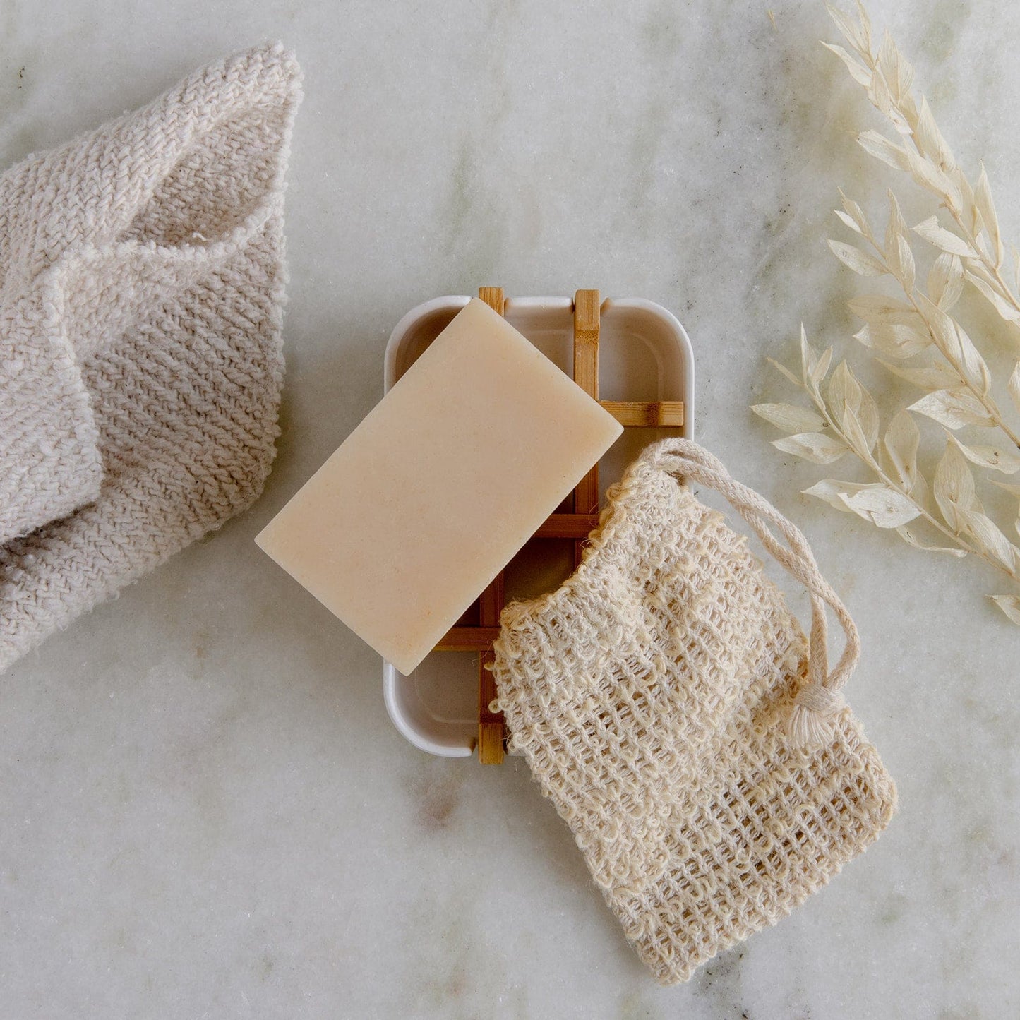 Mini soap bar kit from ZeroWasteStore.com featuring coconut milk soap bars in natural packaging.