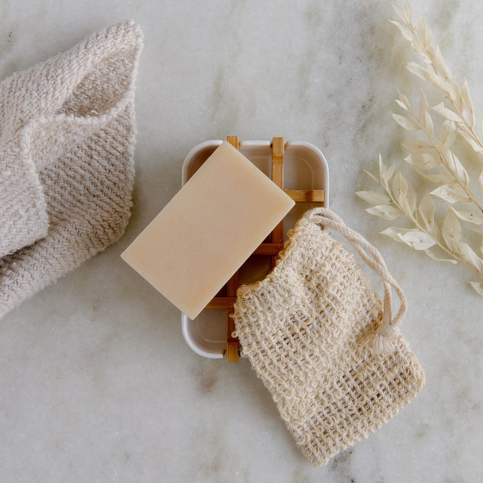 Mini soap bar kit from ZeroWasteStore.com featuring coconut milk soap bars in natural packaging.