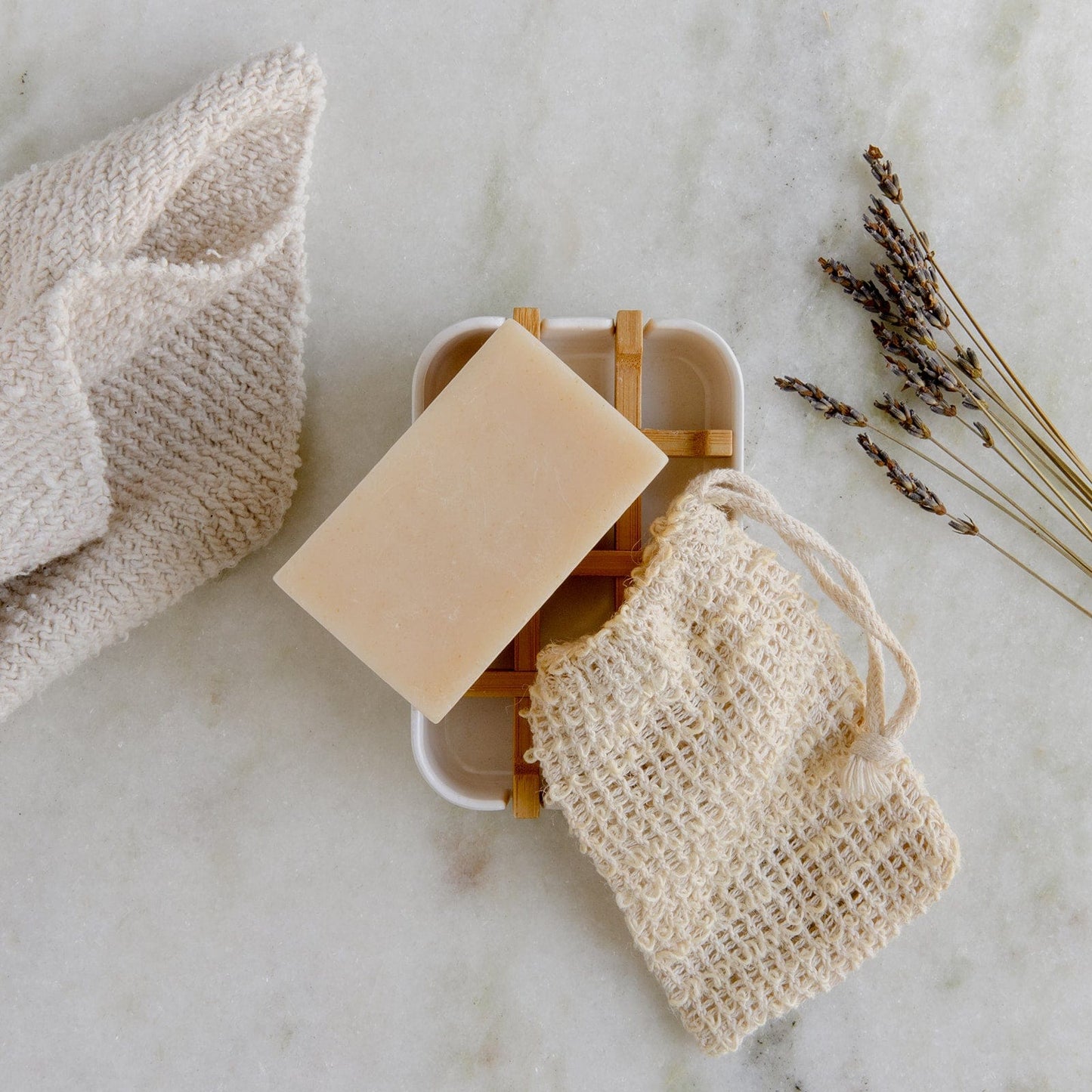 Mini soap bar kit by ZeroWasteStore.com featuring coconut milk soap bars in a compact, eco-friendly packaging.