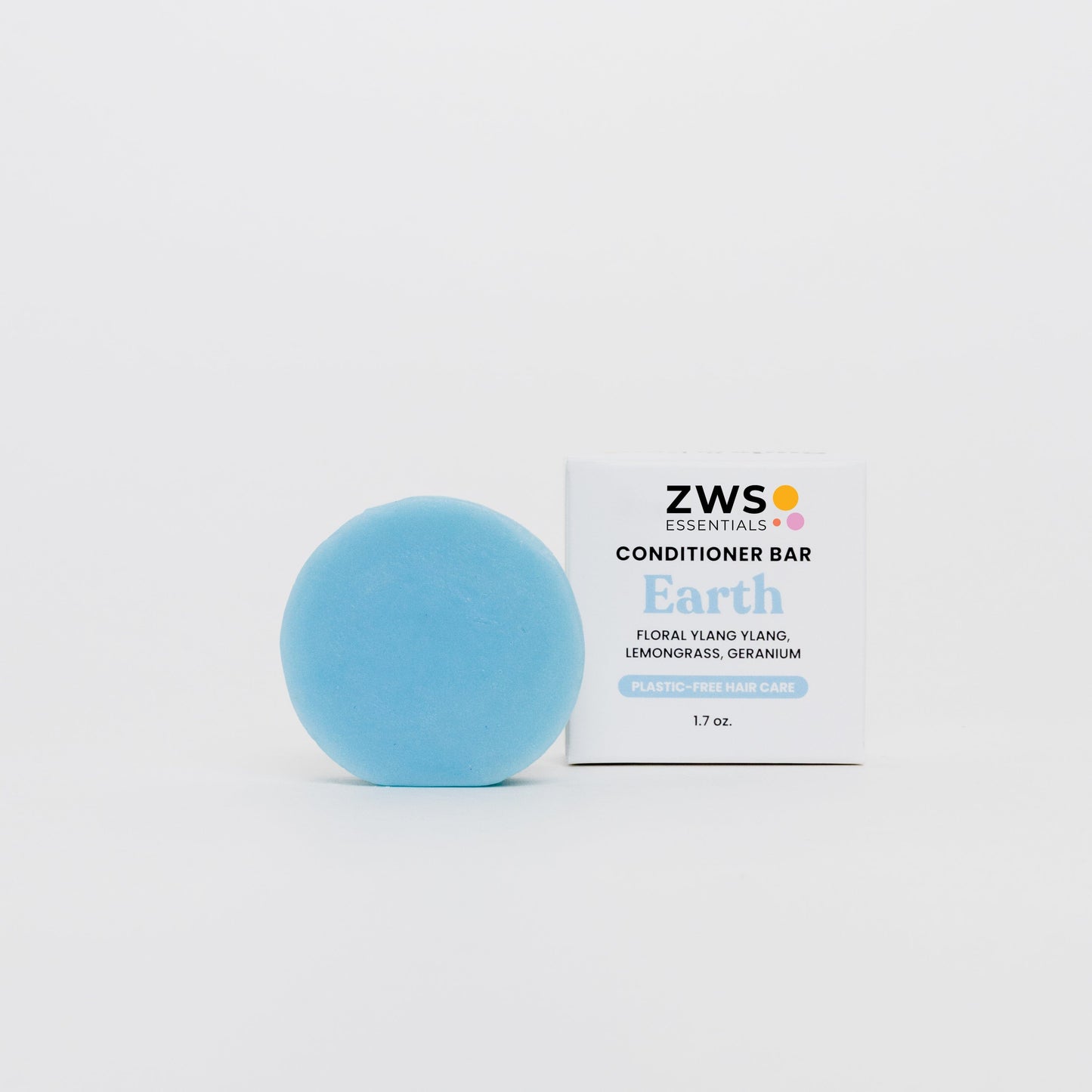 ZeroWasteStore earth conditioner bar for natural hair care, eco-friendly solid conditioner in a sleek, reusable packaging.